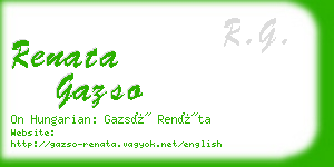 renata gazso business card